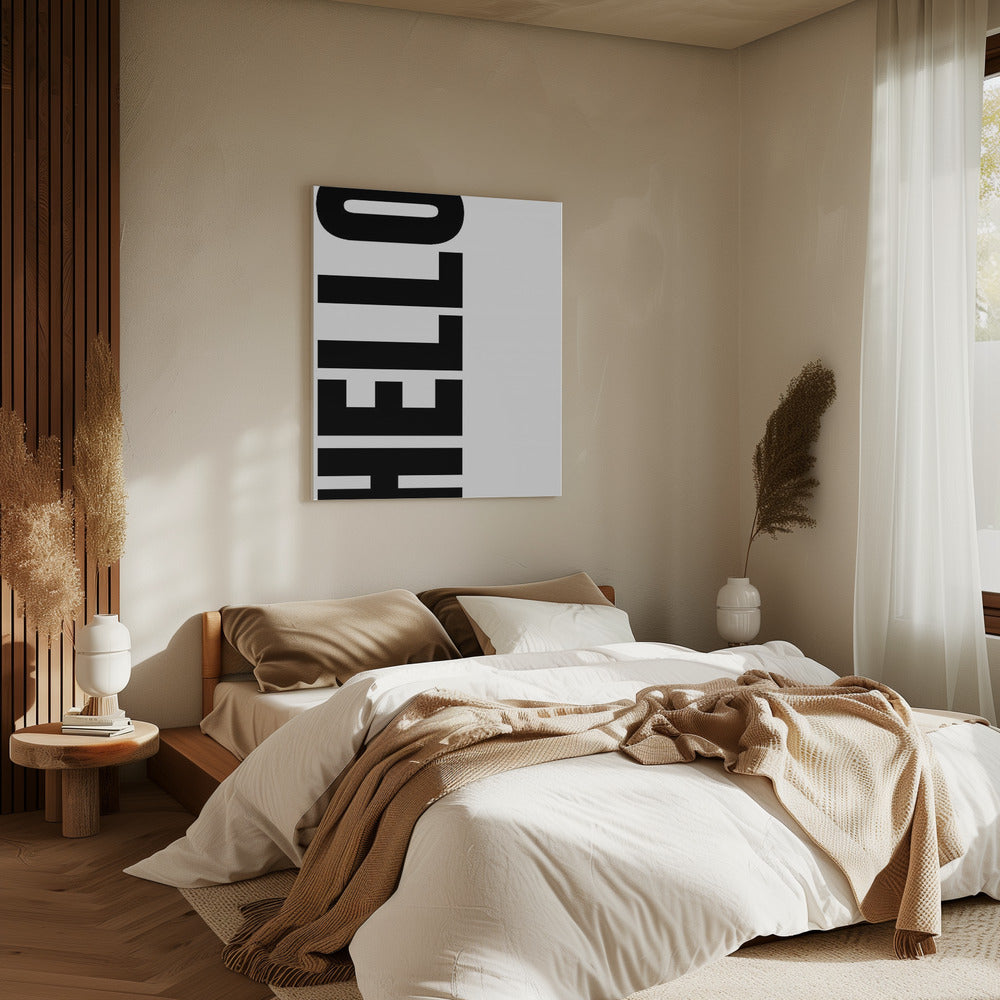 Verticale begroeting | Canvas