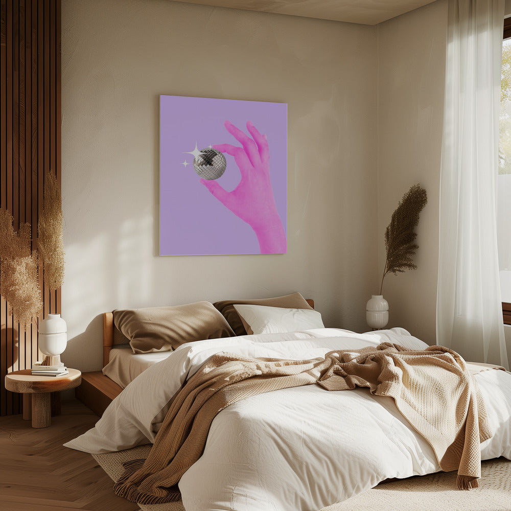 Roze Glow Bol | Canvas