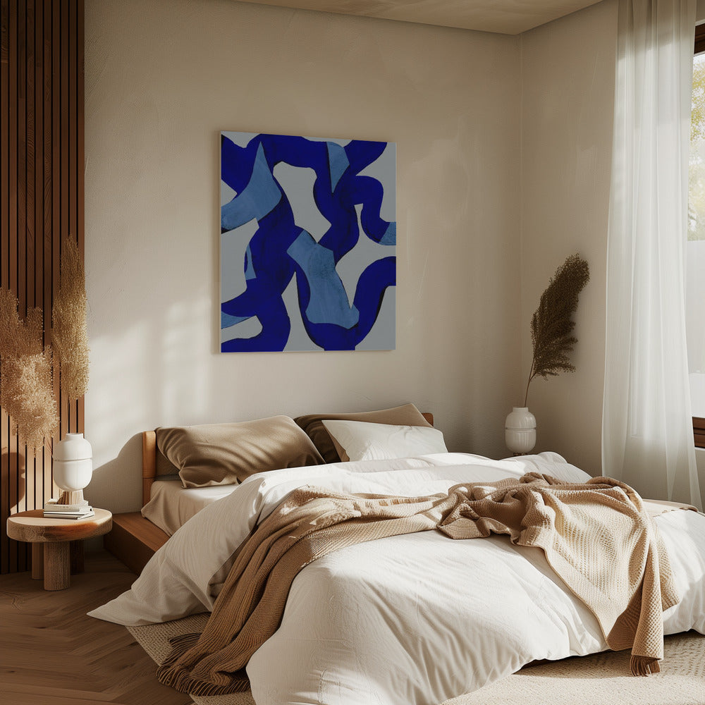 Abstracte penseelstreken 65X | Canvas