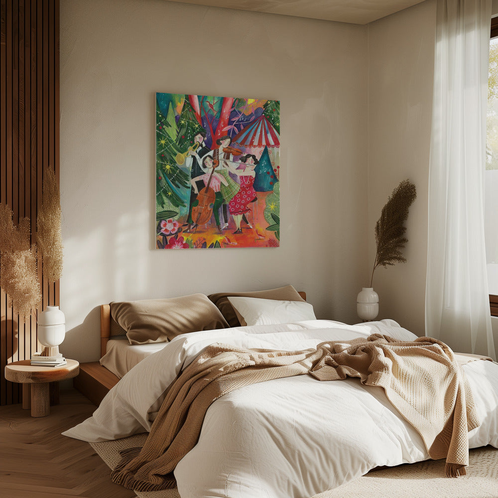 Kerstmuziek in het bos | Canvas
