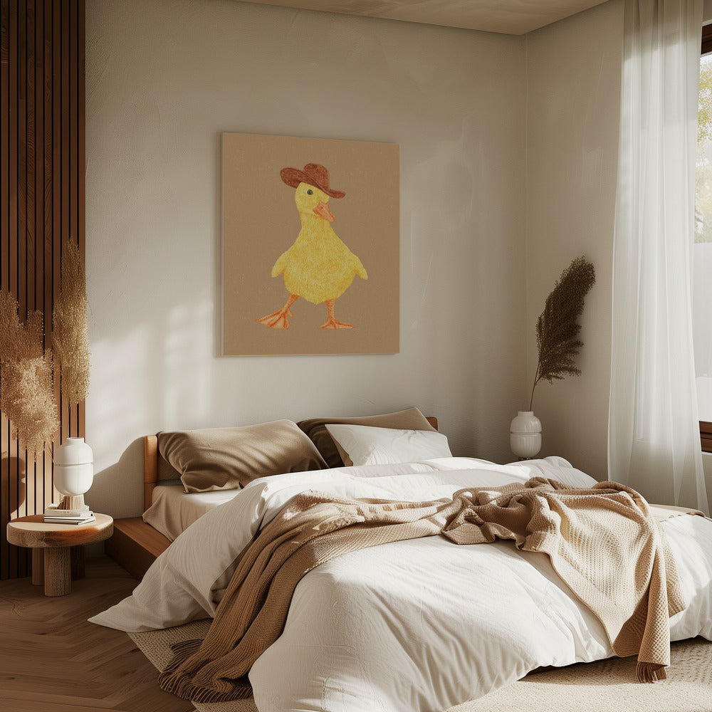 Daphne het Cowgirl Eendje | Canvas