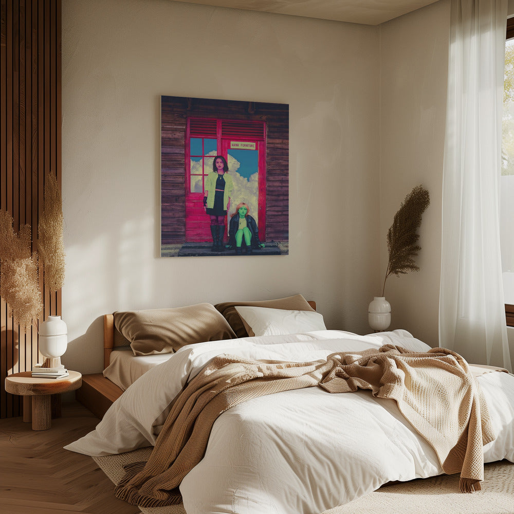 Pink & Green | Canvas