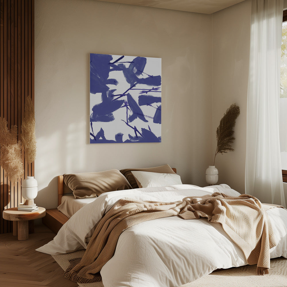 Blauwe bloemen nr. 3 | Canvas