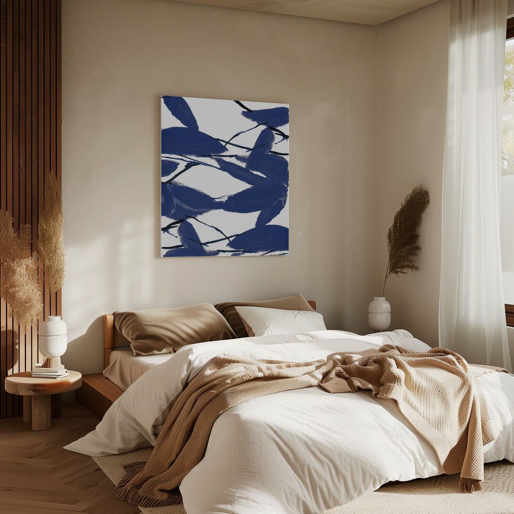 Blauwe bloemen nr. 2 | Canvas