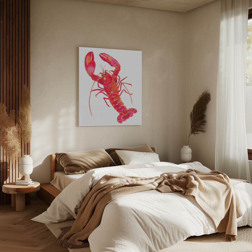Kreeft met patroon | Canvas