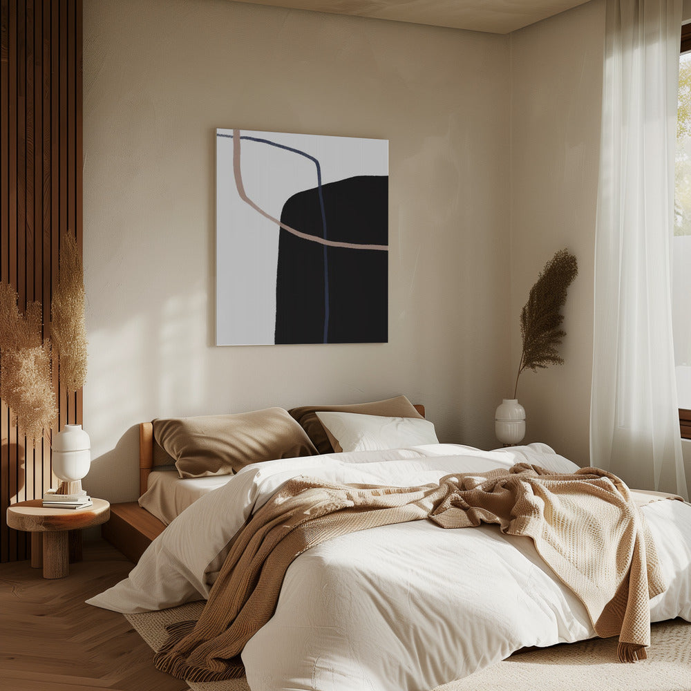 Harmonie van gebogen lijnen | Canvas
