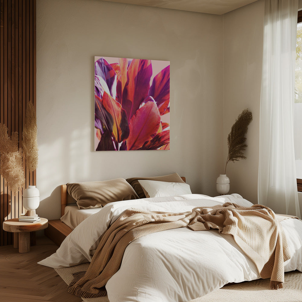 Fuchsia Bladeren I | Canvas