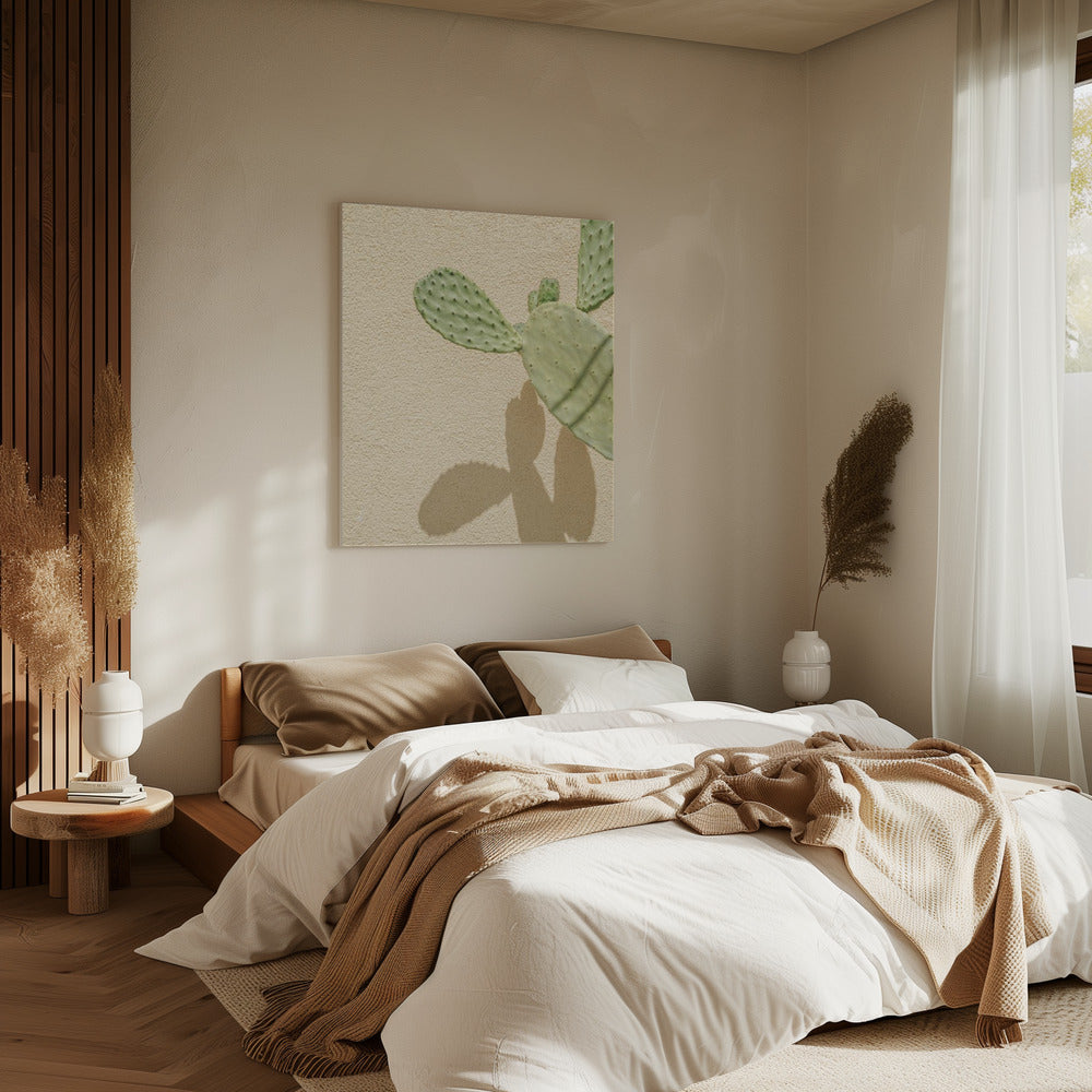 Cactussen Schaduwspel | Canvas