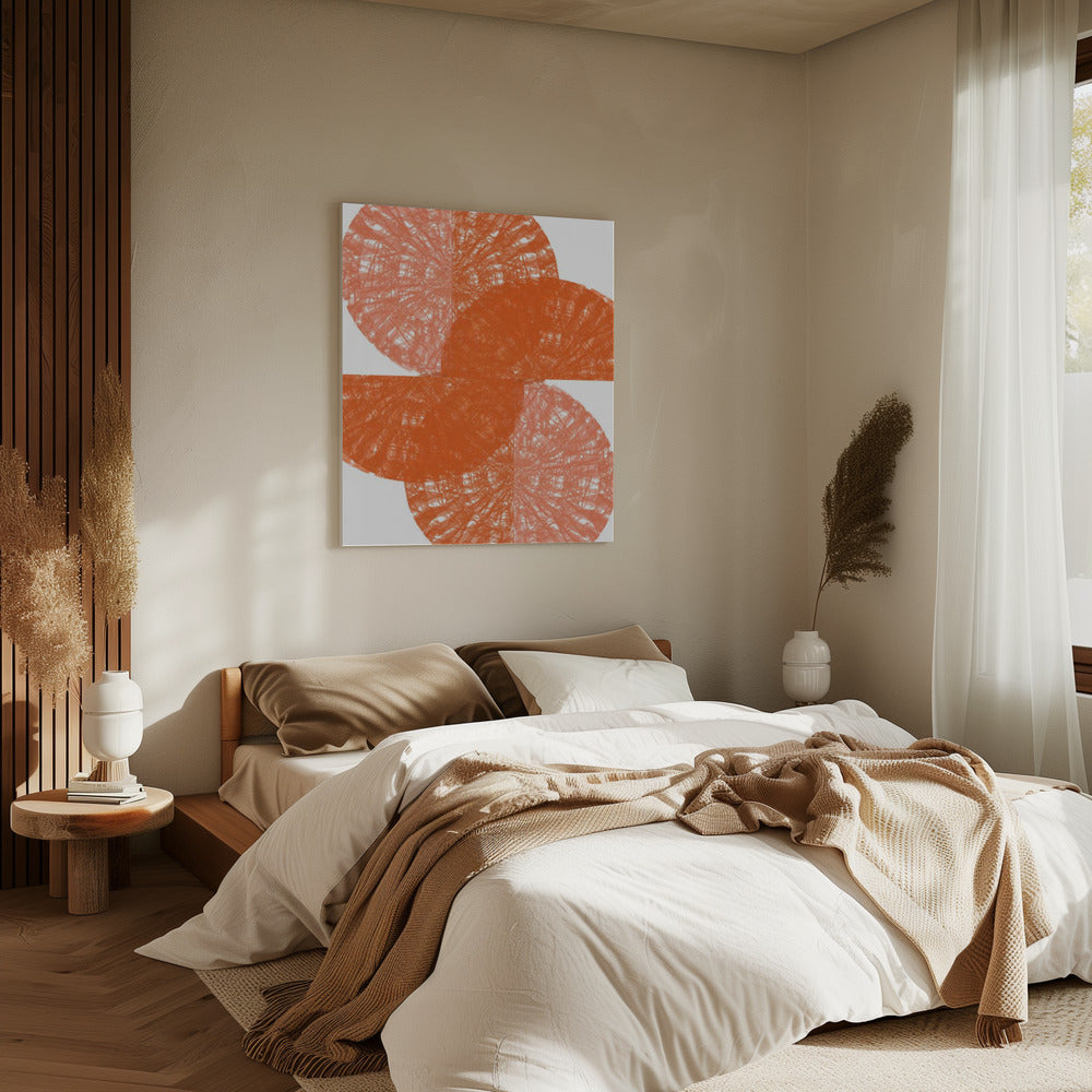 Oranje Cirkel Fans 1 | Canvas