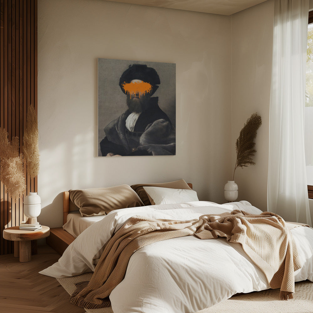 Oranje Vandaal Splash | Canvas