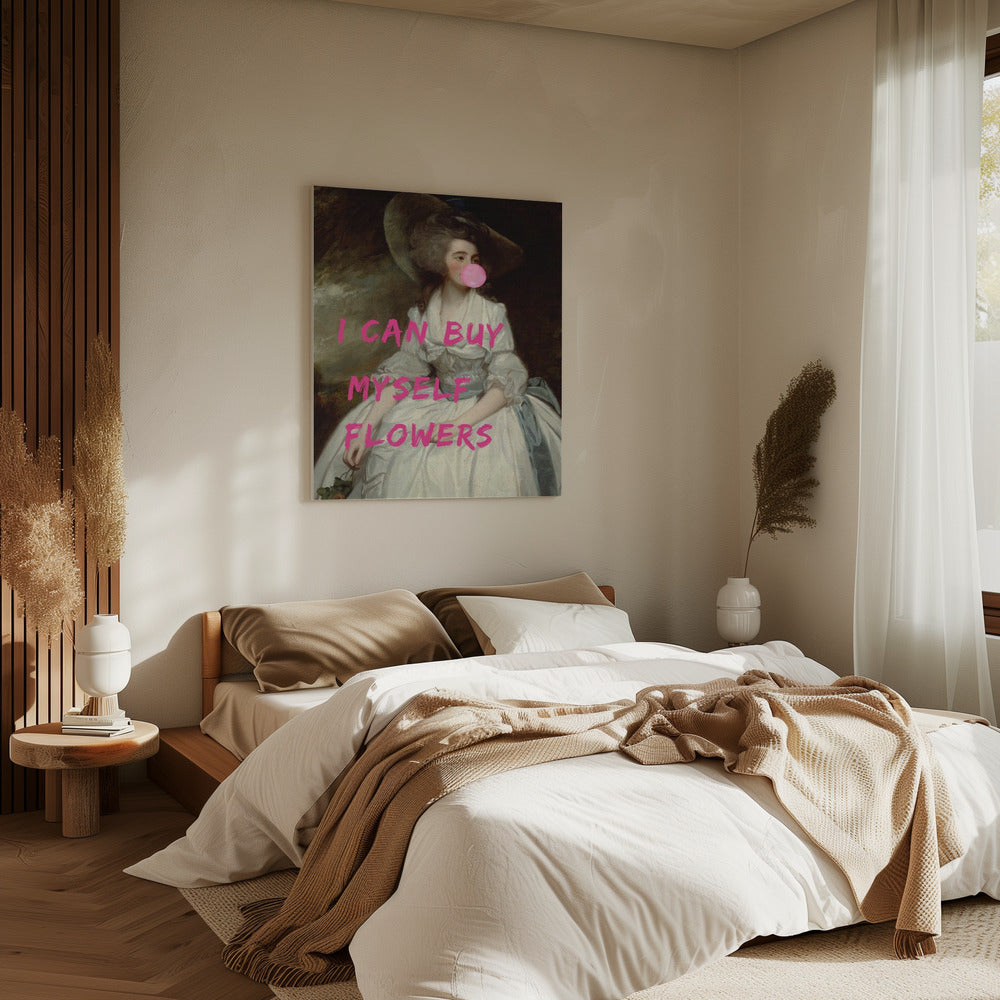 Ik kan mezelf bloemen kopen | Canvas