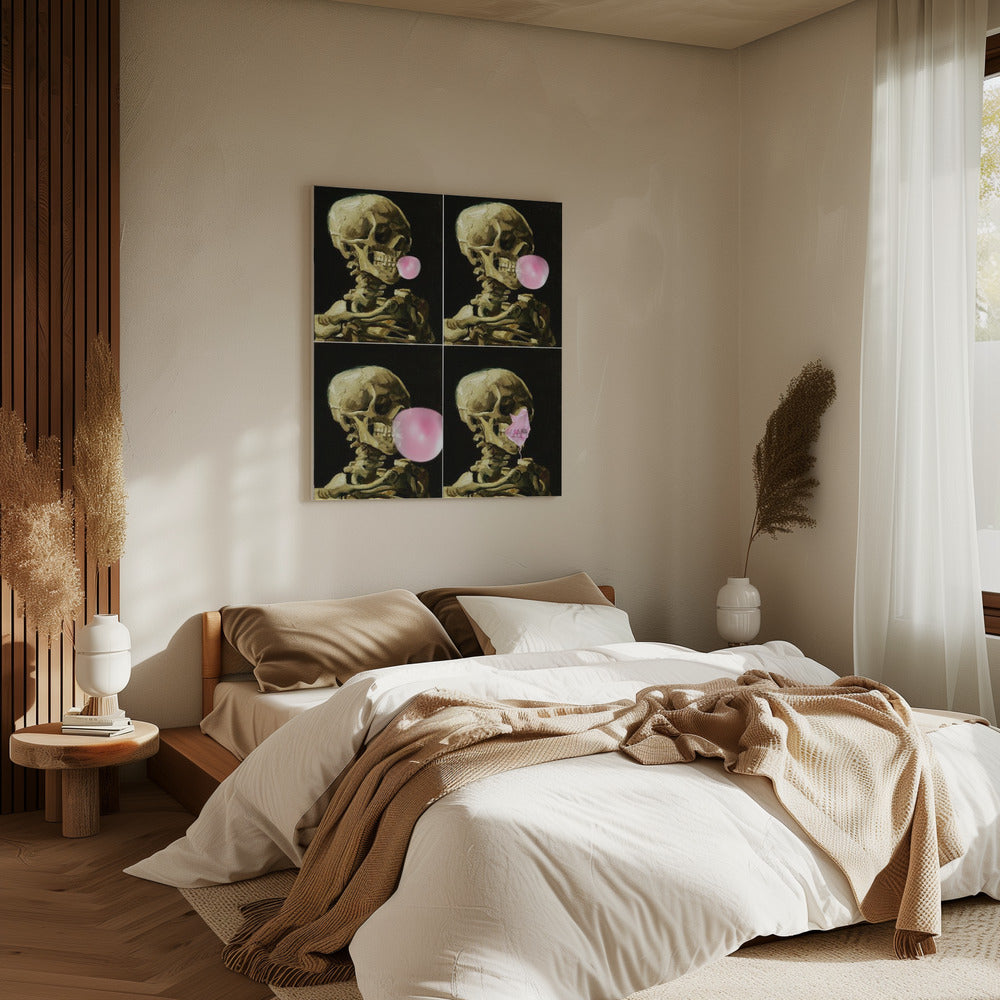 Schedel Gum Explosie | Canvas