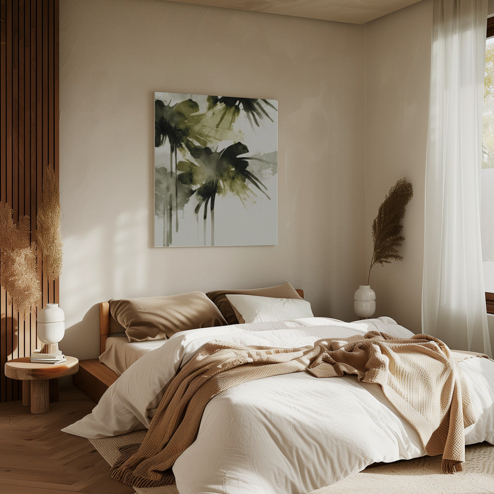 Groene Echoes | Canvas