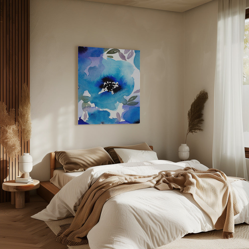 Dame Blauw | Canvas