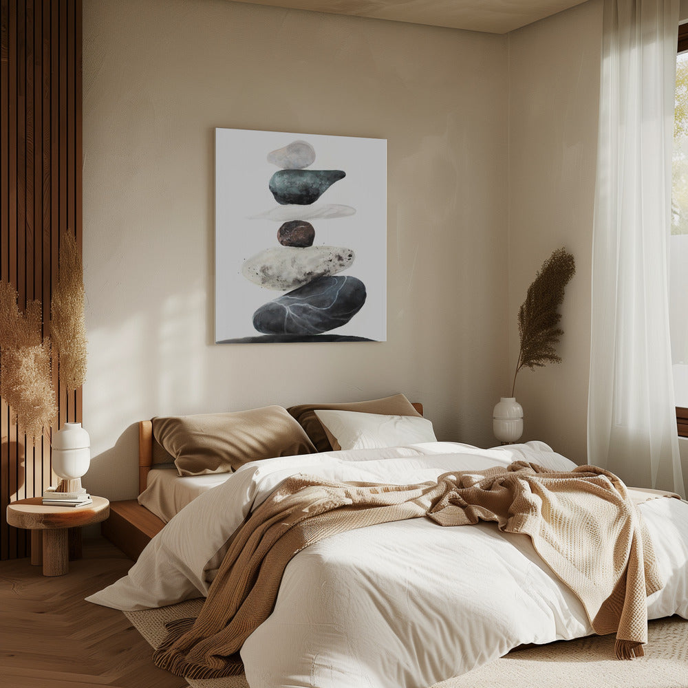 Stenen van het strand | Canvas