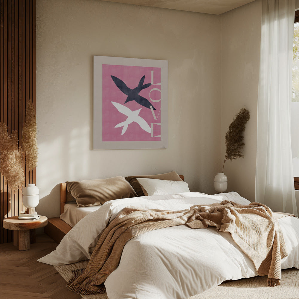 Verliefde vogels | Canvas
