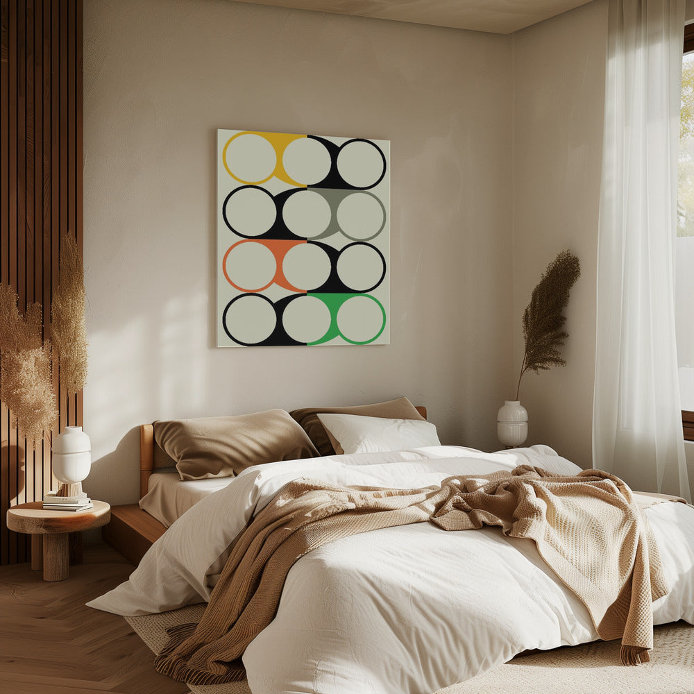 Geometrisch abstract ontwerp | Canvas