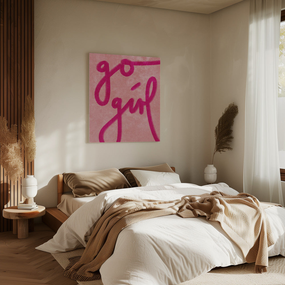 Ga ervoor meisje | Canvas