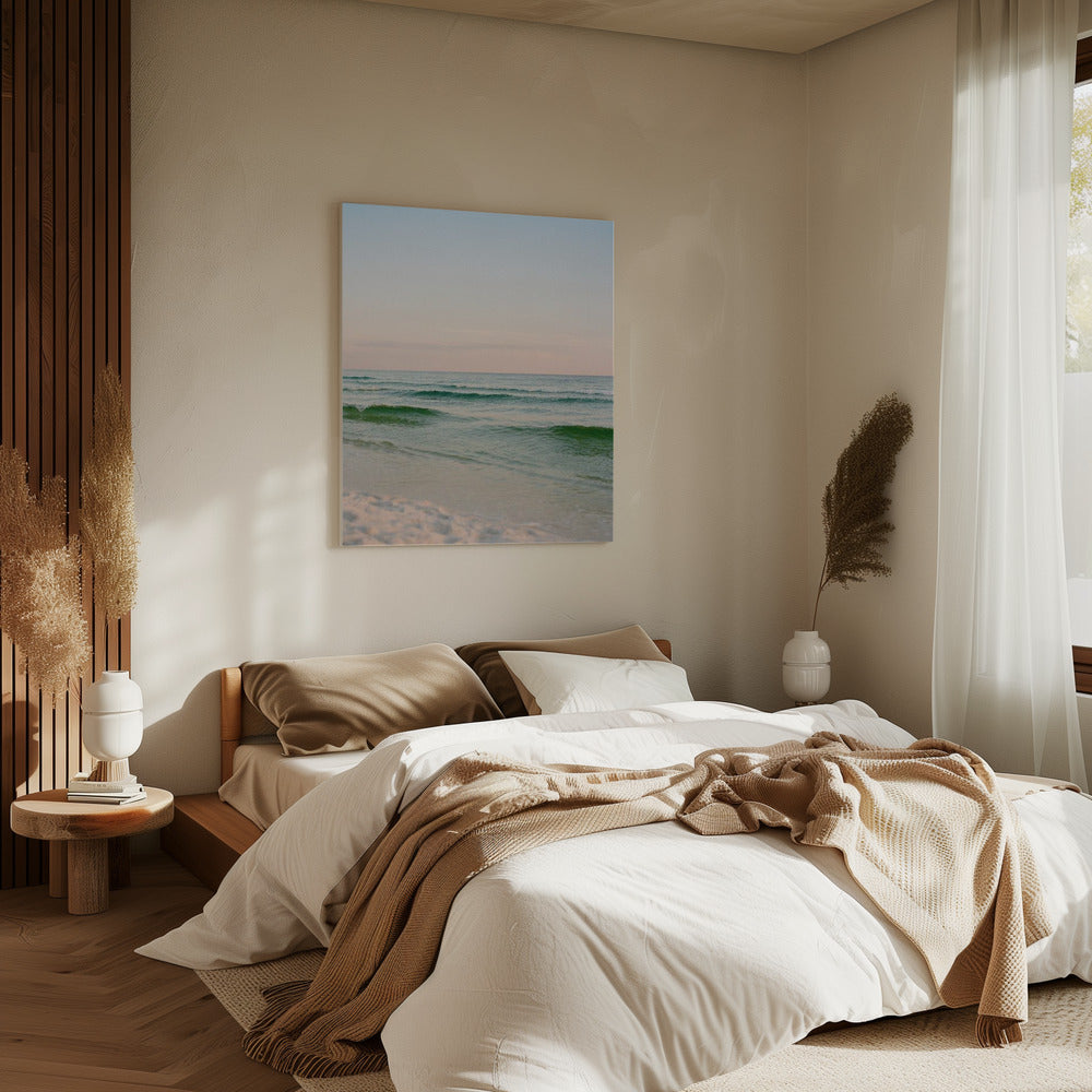 Pastel Oceaan Zonsondergang V | Canvas