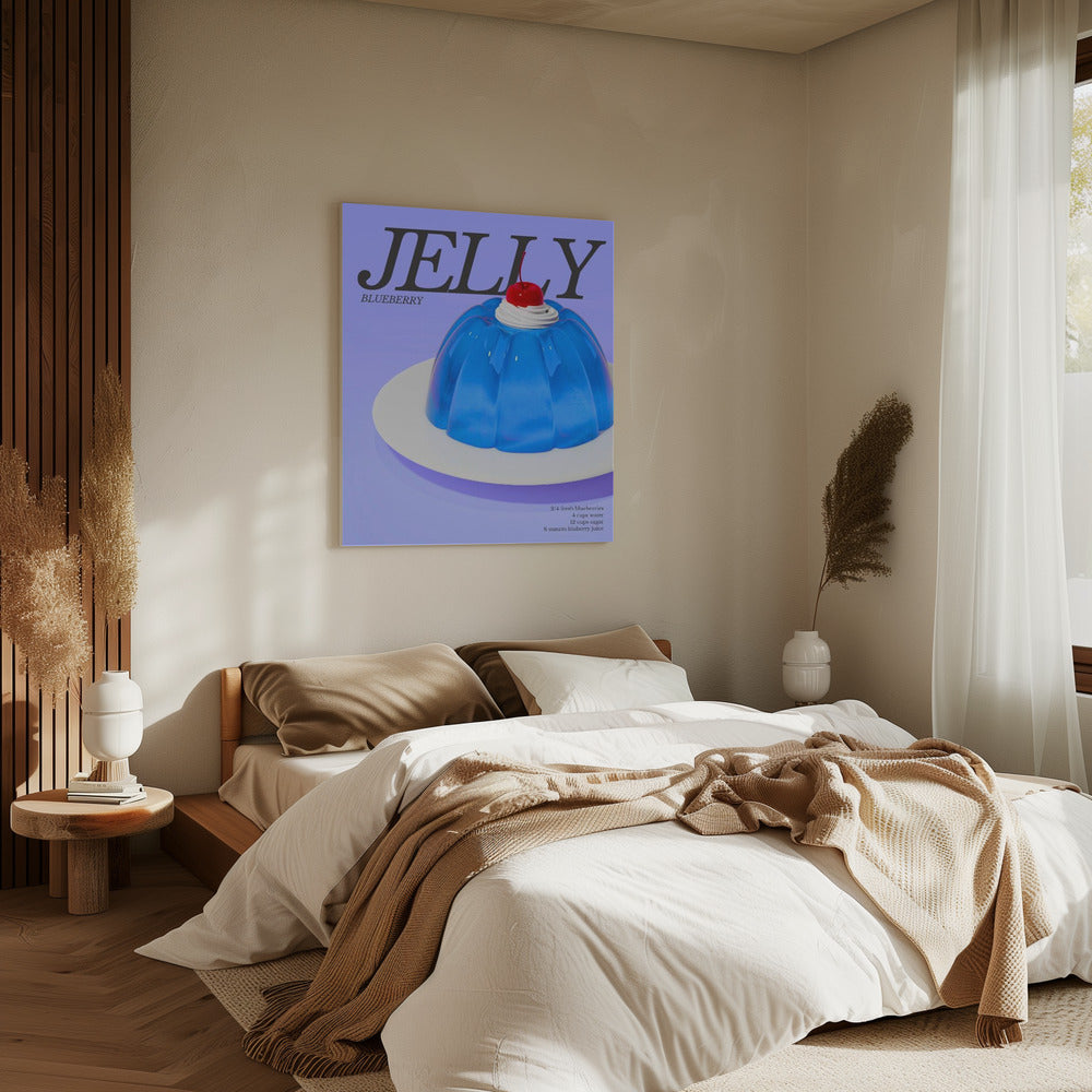 Blauwe Jelly | Canvas