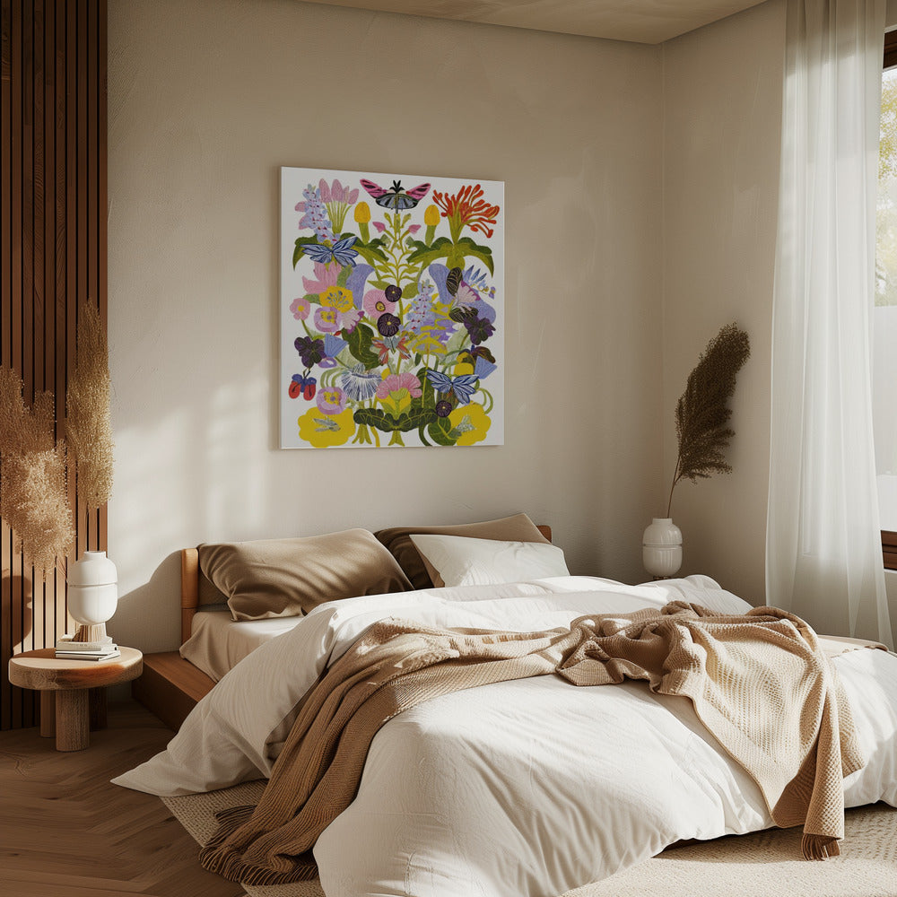Abstract Autumn Floral | Canvas