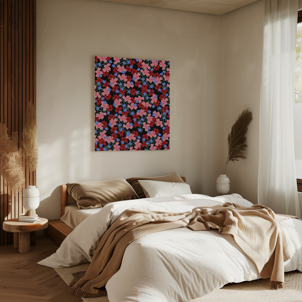 9933x14043 Din 50 Romantische Bloemen | Canvas