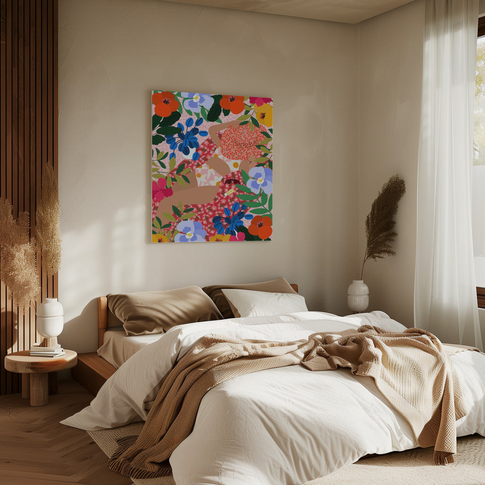 Slapen onder de zon | Canvas