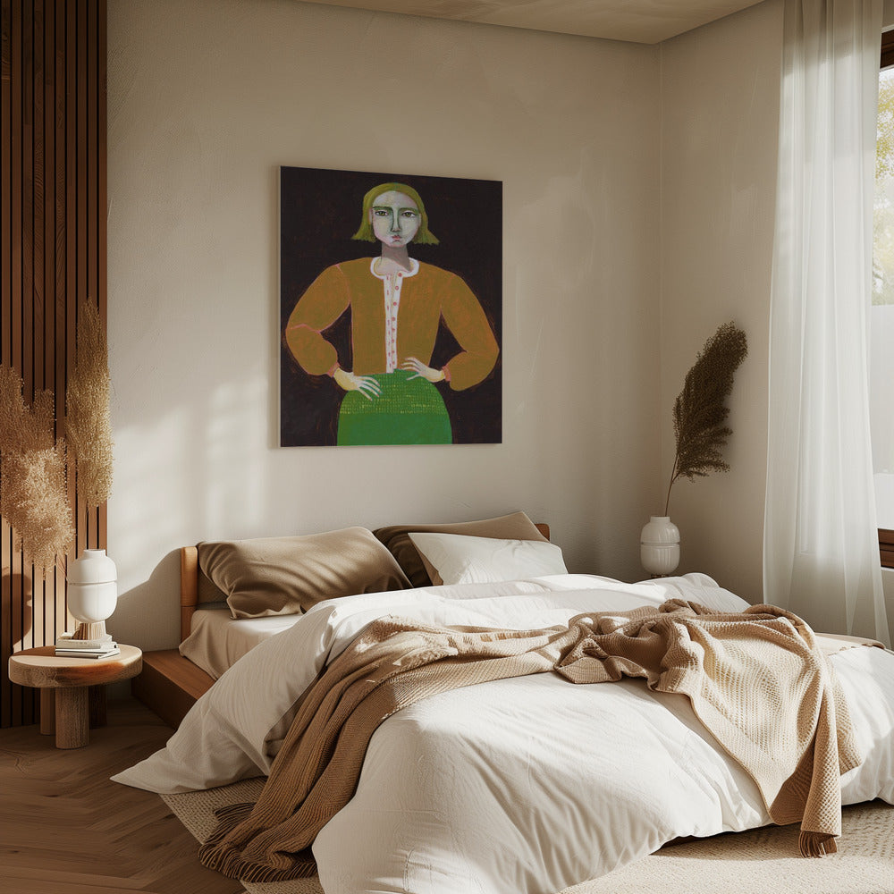 Vastberaden vrouw | Canvas