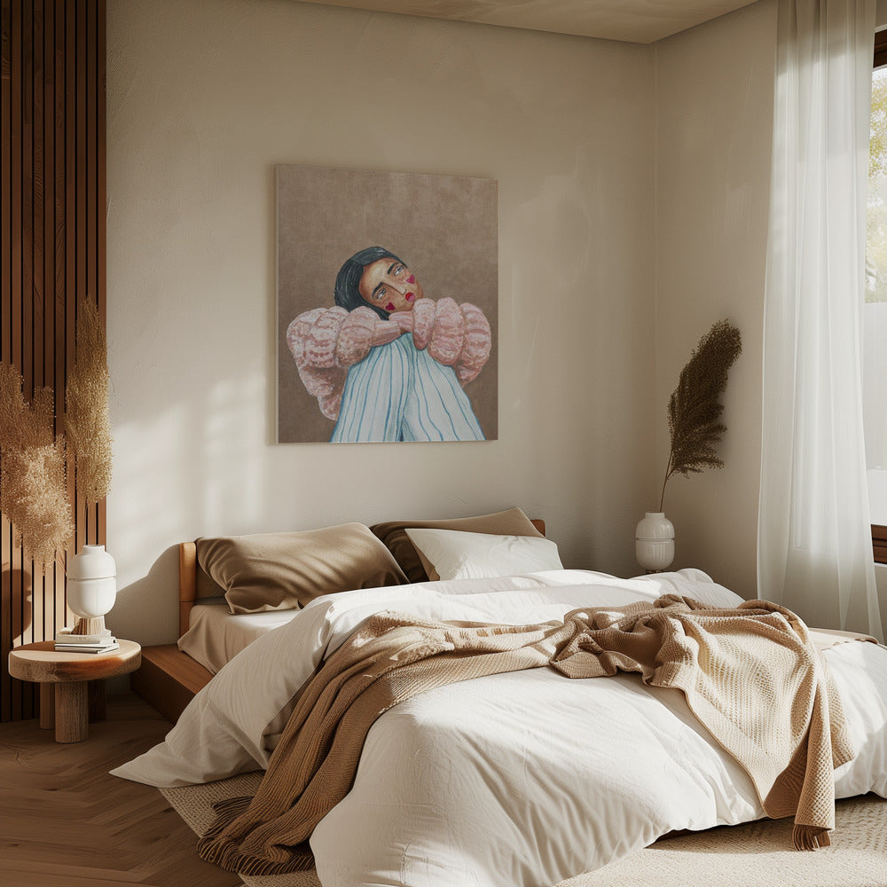 Dromend meisje | Canvas