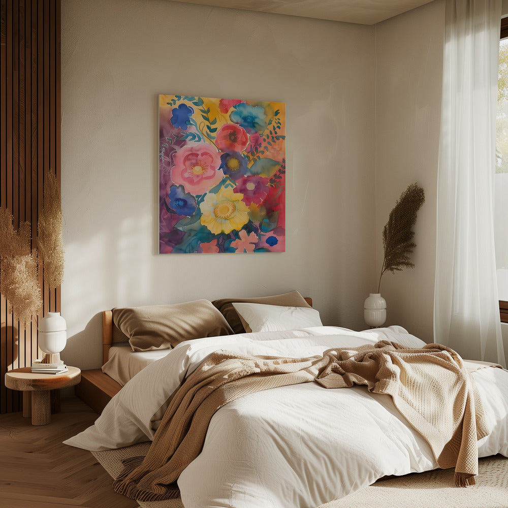 Aquarel Bloemen Nr. 6 | Canvas