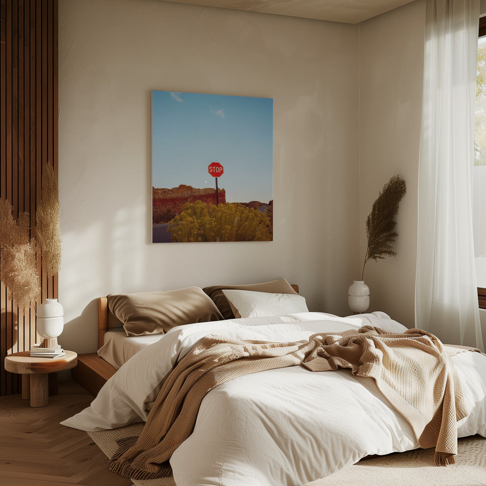 Zonsondergang in Abiquiu | Canvas