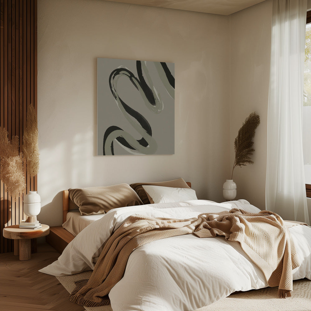 Elegante werveling | Canvas