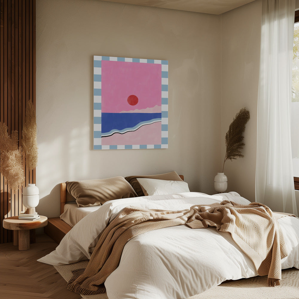 Minimalistisch strandtafereel | Canvas