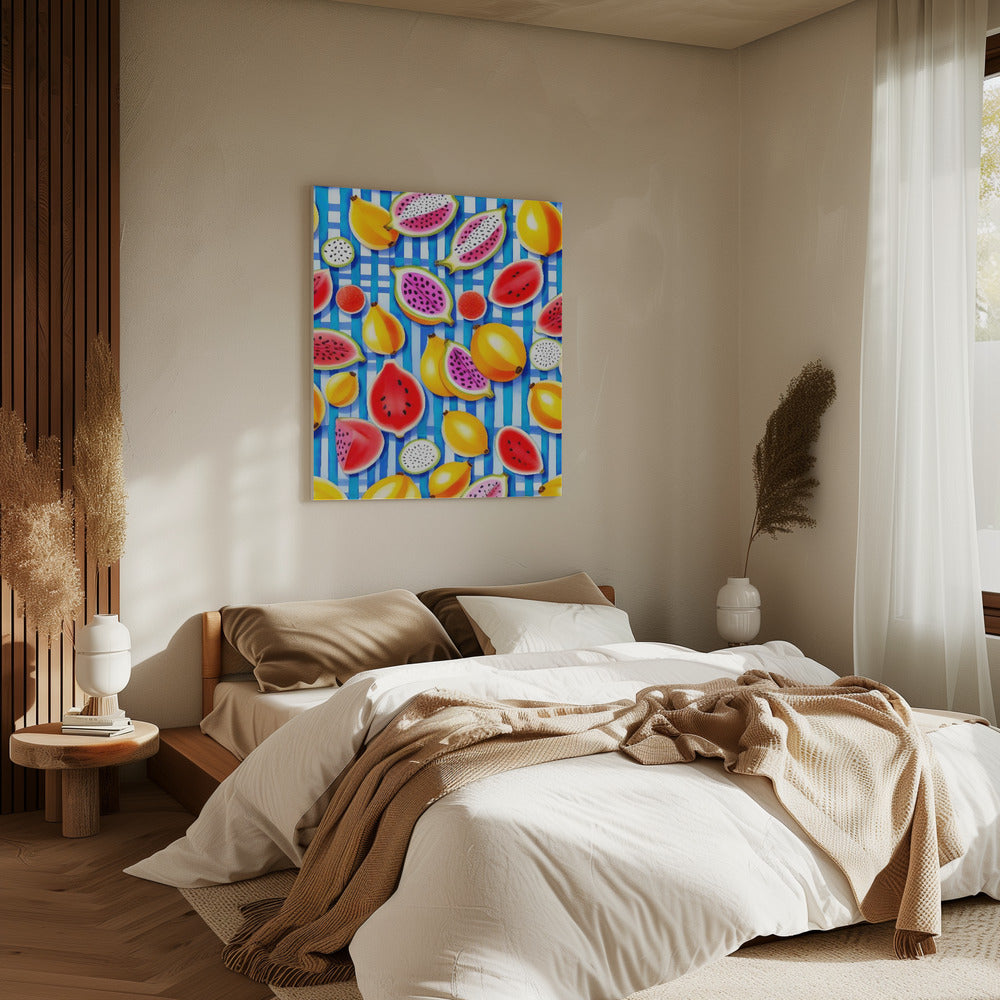 Tropische Fruit Pop | Canvas