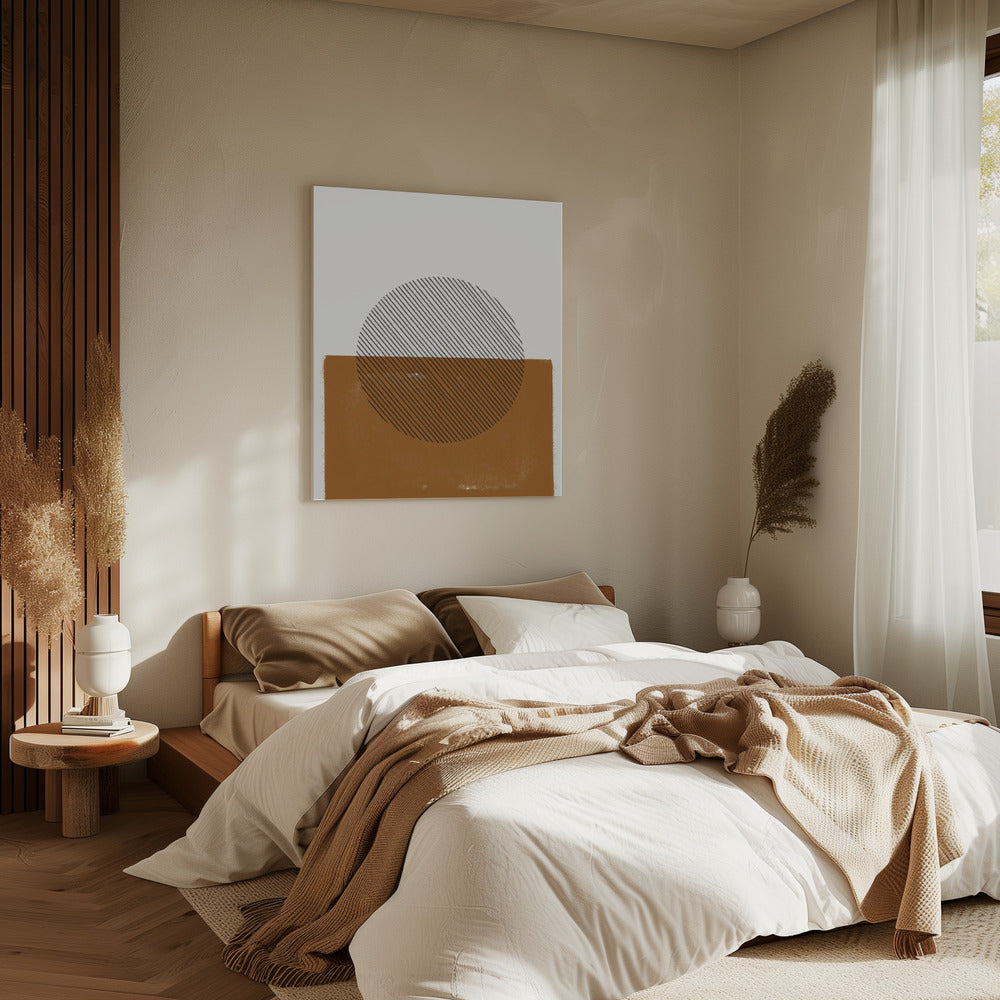 Gestreepte Horizon | Canvas