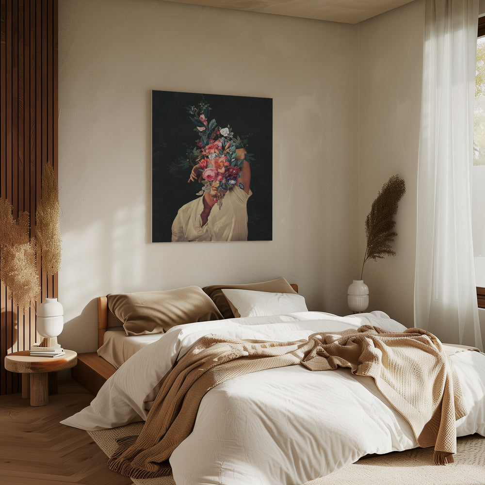 Rozen bloeiden elke keer dat ik aan je dacht | Canvas