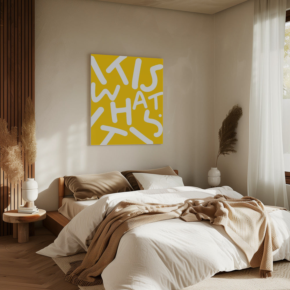 Het is wat het is | Canvas