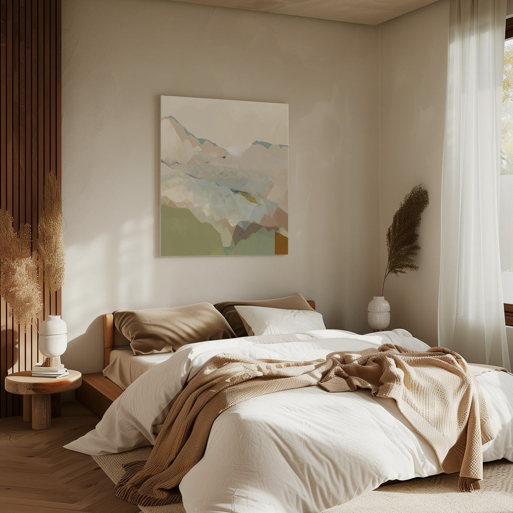 Peachy Mountain Range 1 | Canvas