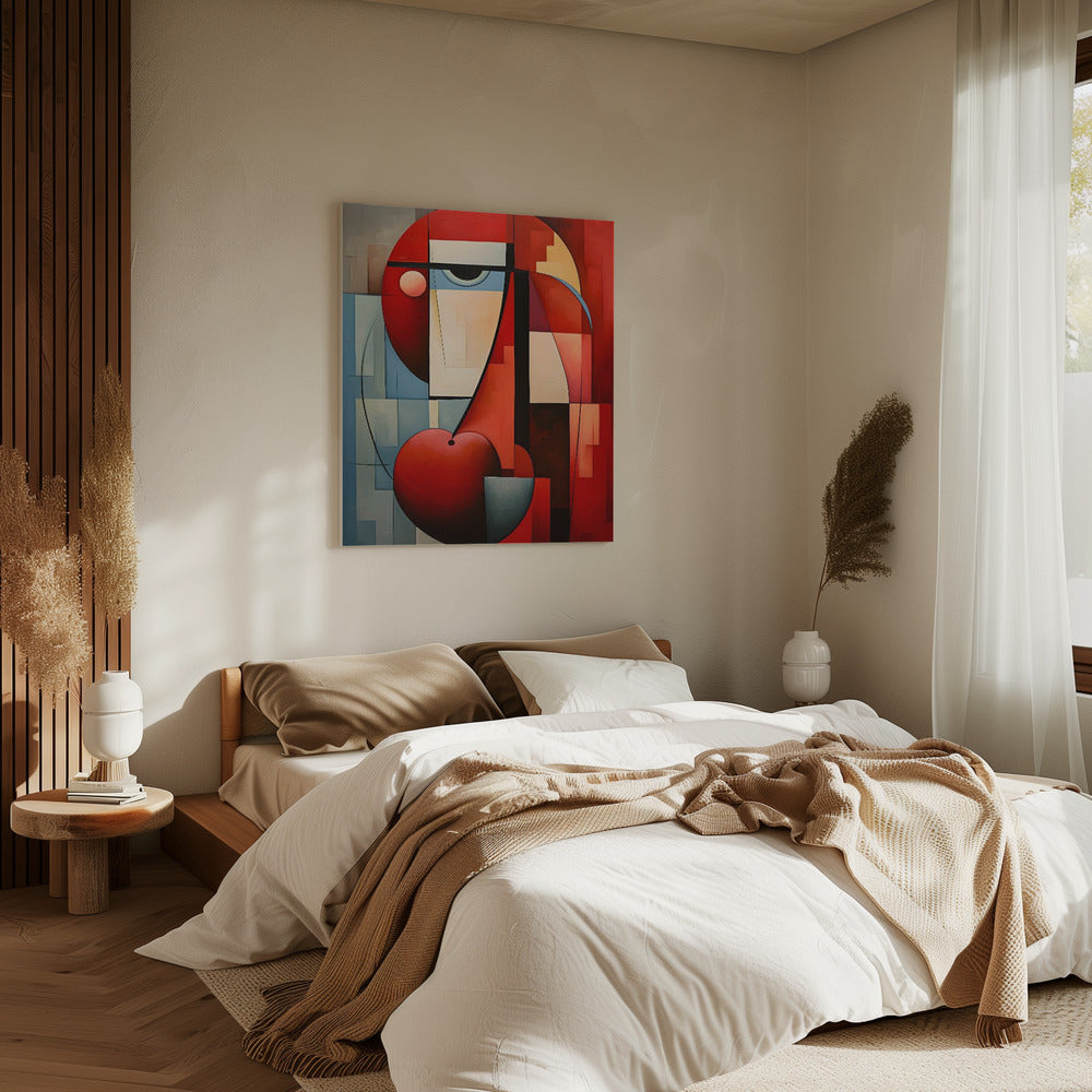 Het abstracte gezicht | Canvas