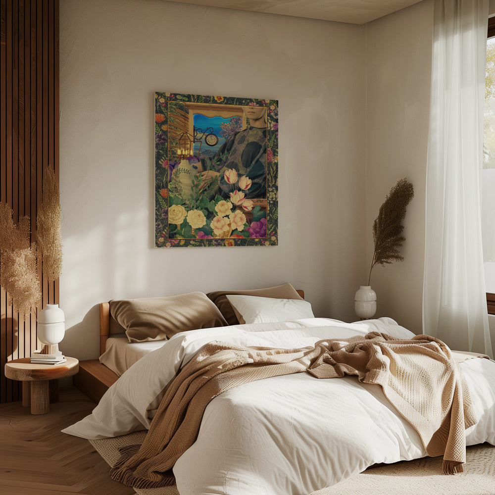 Surreal Floral Portail Collage | Canvas