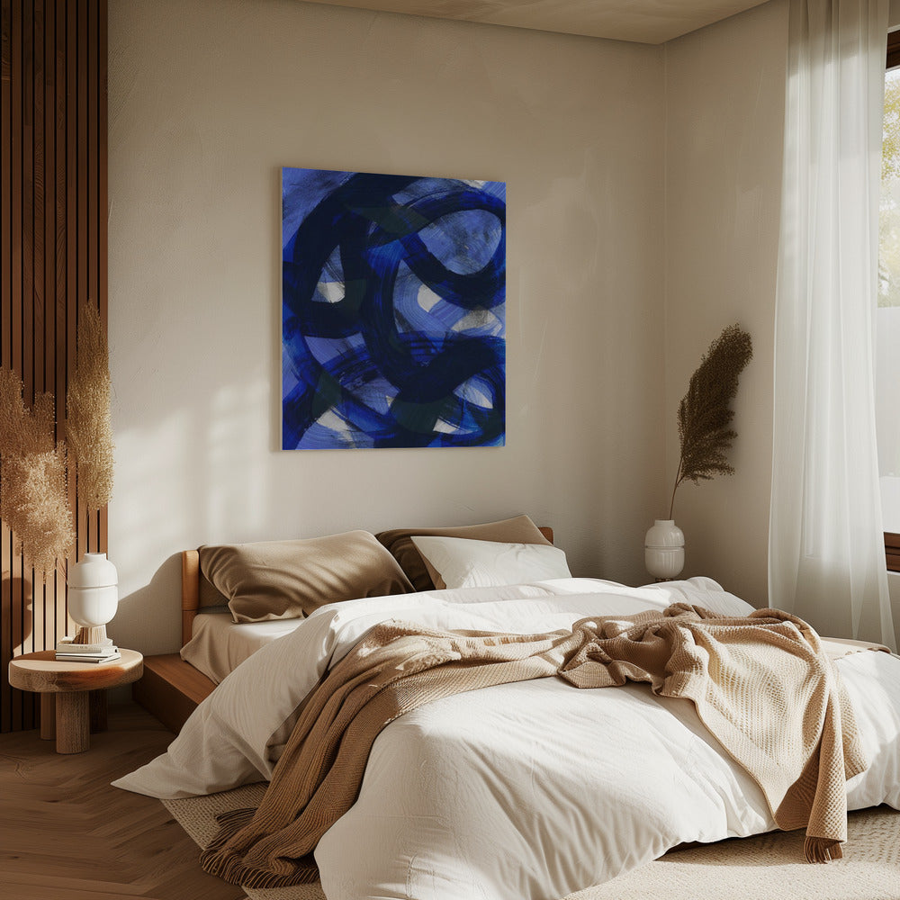 Abstracte penseelstreken 147 | Canvas