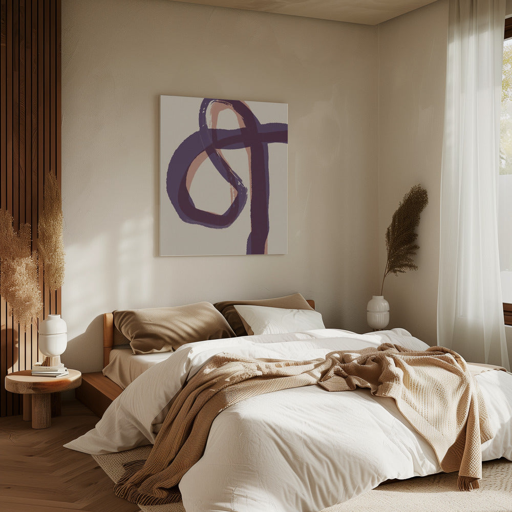 Gebogen abstracties | Canvas