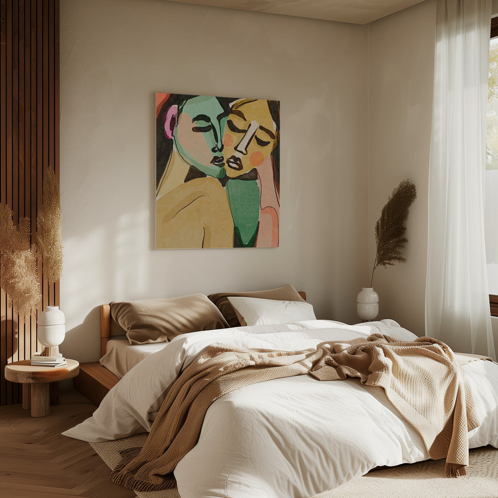 Omhelzing van zielen | Canvas