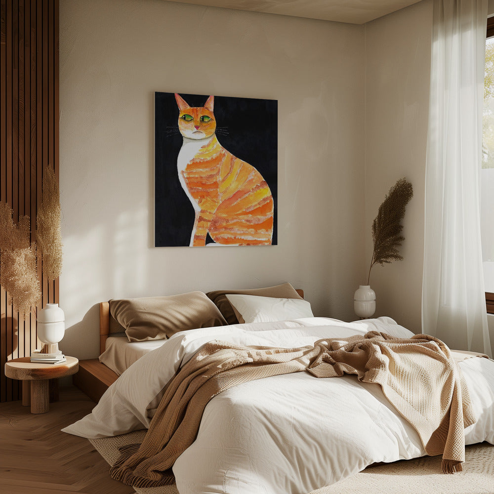 Oranje kattenogen | Canvas