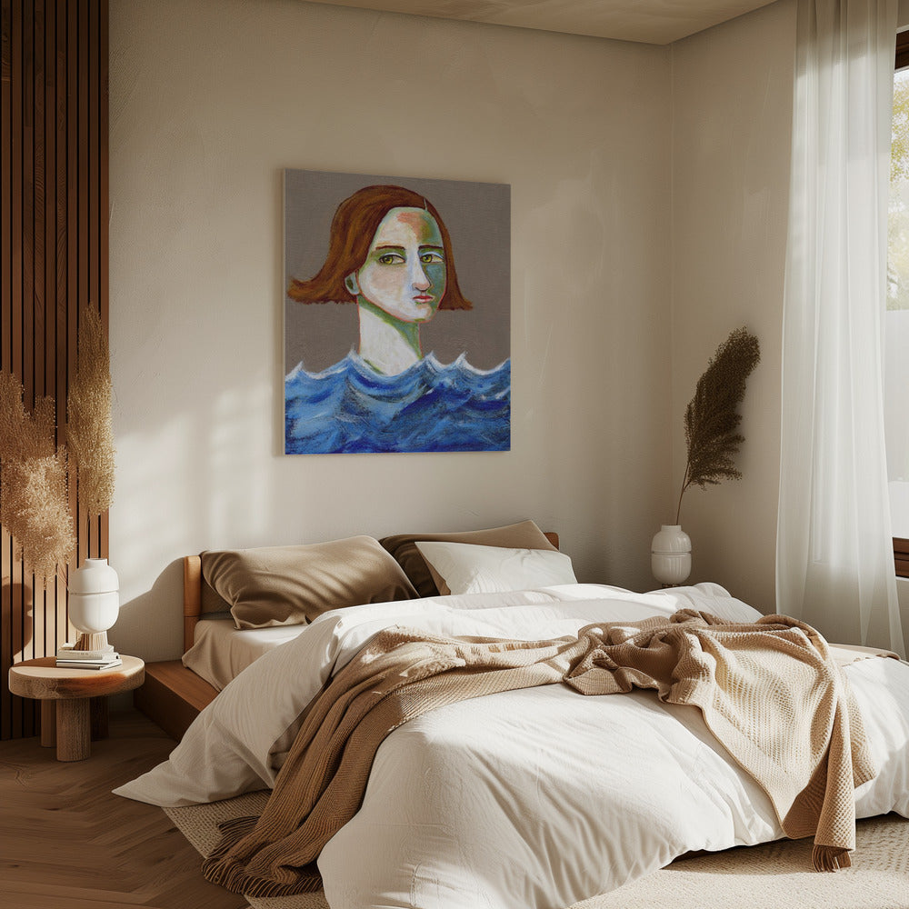 De zwemmer | Canvas