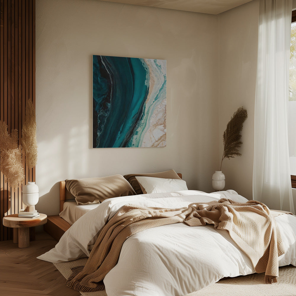 Oceanische marmerstroom | Canvas