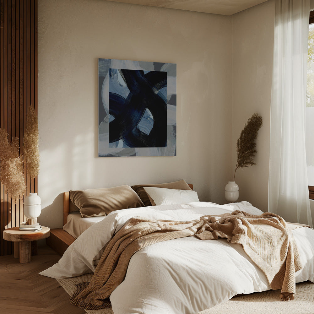 Abstracte penseelstreken 150x | Canvas