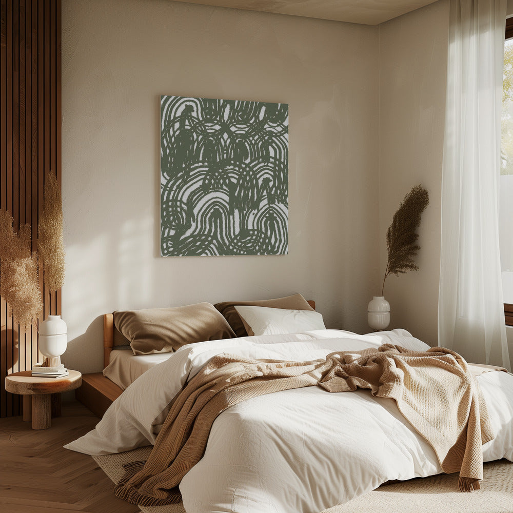 Groen patroon | Canvas
