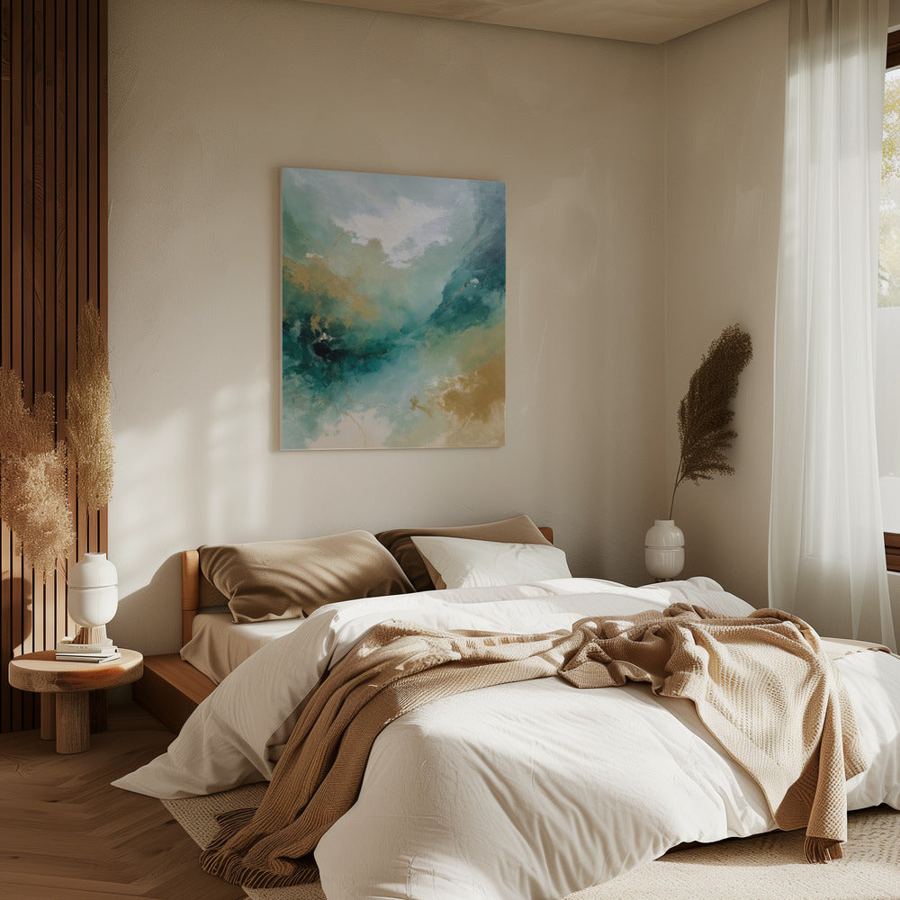 Smaragdgroene luchten | Canvas