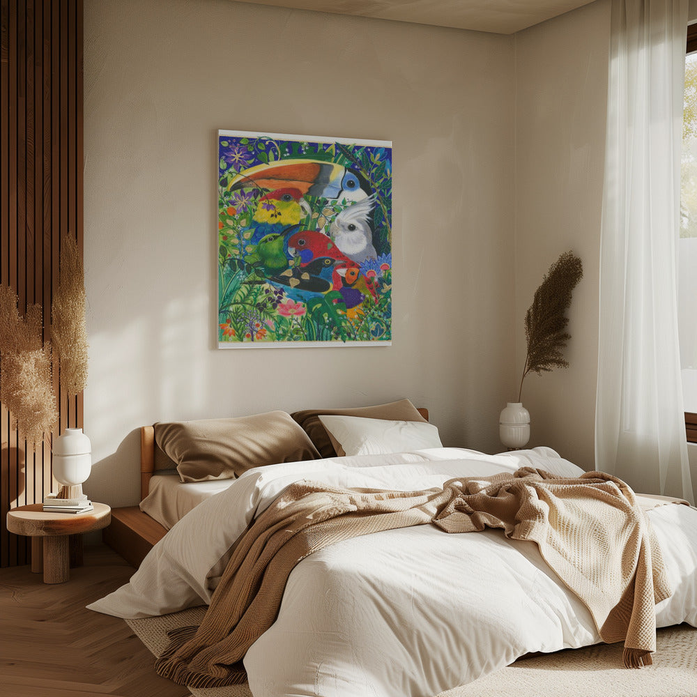 Paradijsvogels | Canvas